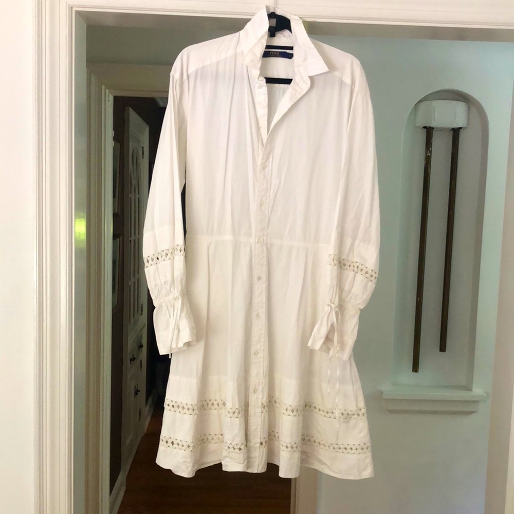 Polo Ralph Lauren cotton cut out dress